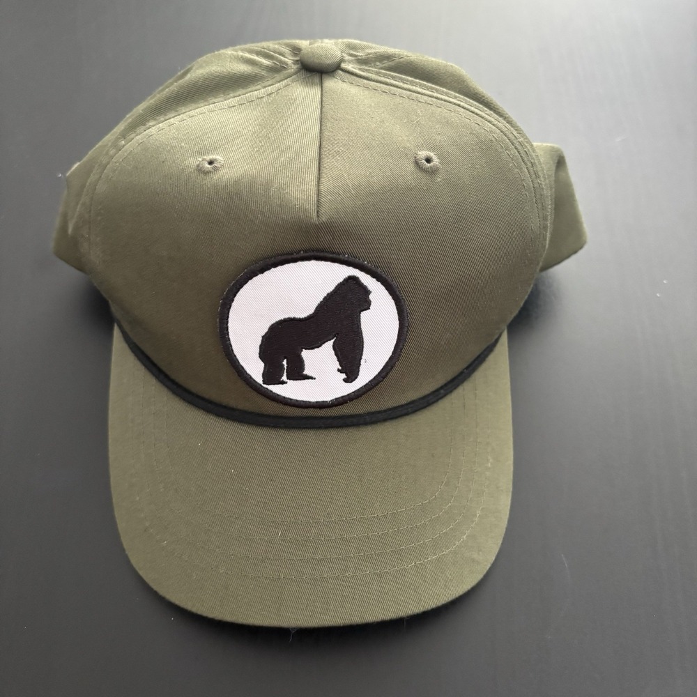 San‎ Diego Zoo SnapBack 5-Panel Hat Olive Green Gorilla Logo OSFM
